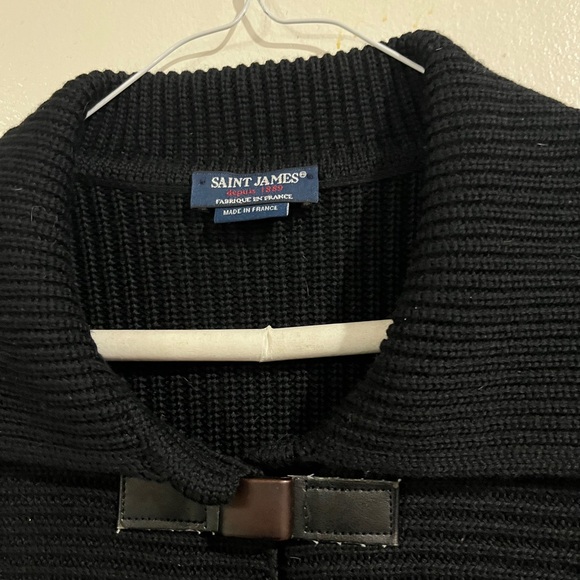 Saint James 100% wool sweater luxury staple timeless W s/m substantial thick - Picture 7 of 12